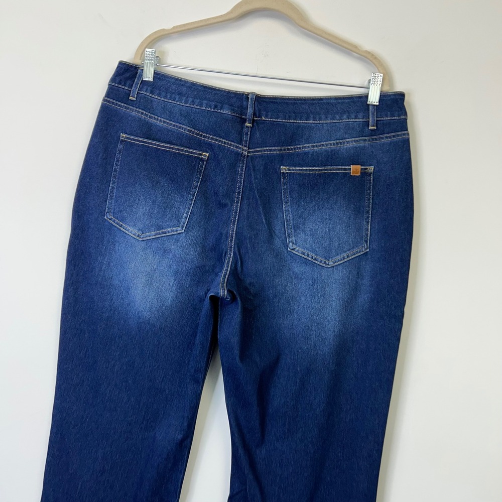 NEW Halara Flex High Waisted Pockets Straight Leg Jeans Women's Plus Size 1X - Picture 9 of 10
